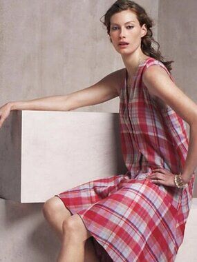 Anthropologie Maeve Pippa swing plaid dress